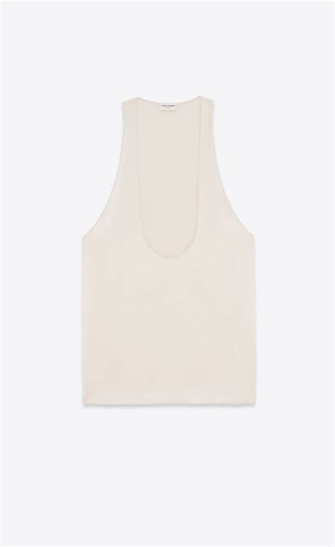 ysl silk knit top|ysl tank tops.